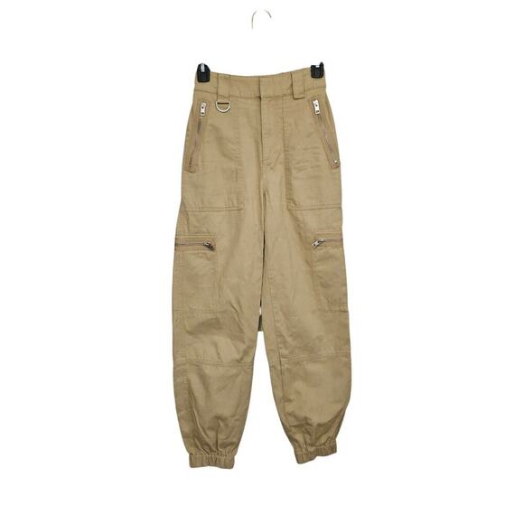 TNA Pants - Aritzia Tna Womens Pants Cargo Jogger Cotton Twill Utility Pockets Tan Size XS